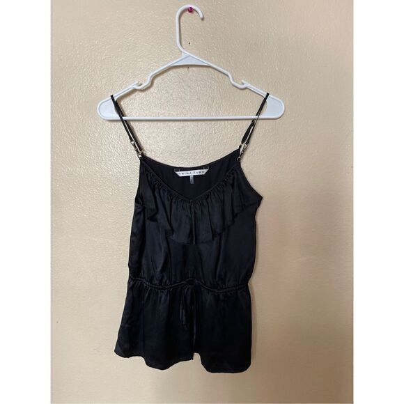 Trina Turk silk lace cami top size small black - Picture 2 of 7